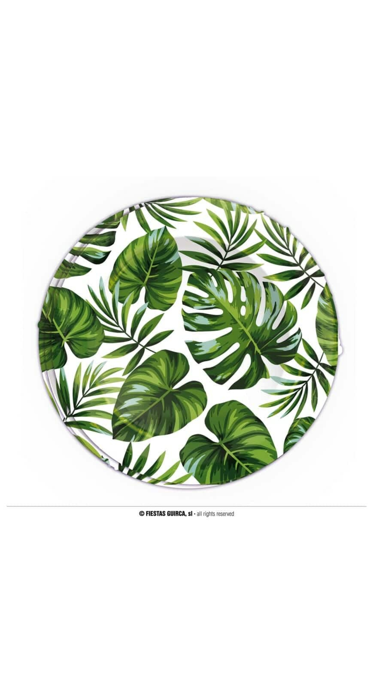 Hawaiian Leaves Plates - 6pk