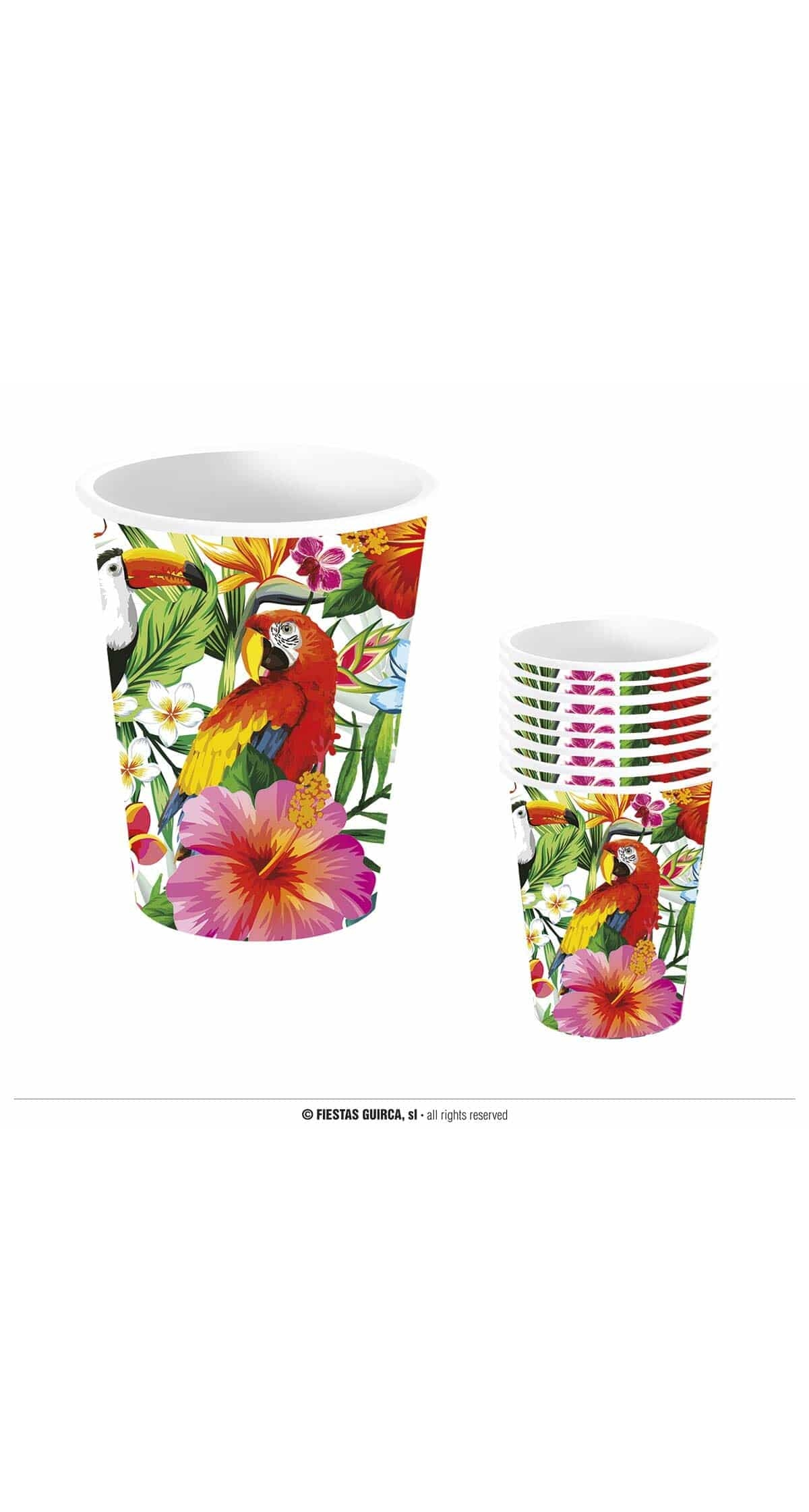 Hawaiian Cups 240ml - 6pk