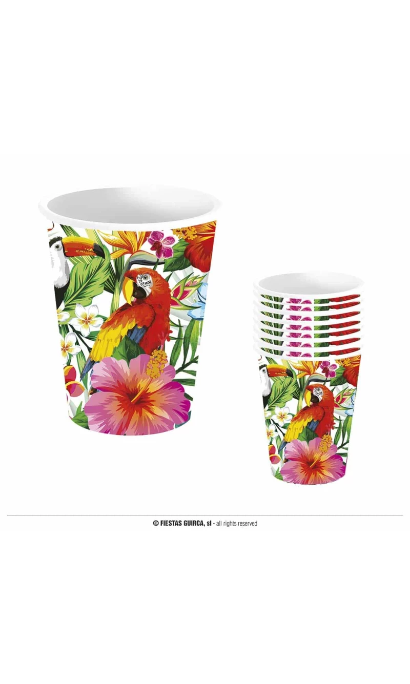 Hawaiian Cups 240ml - 6pk
