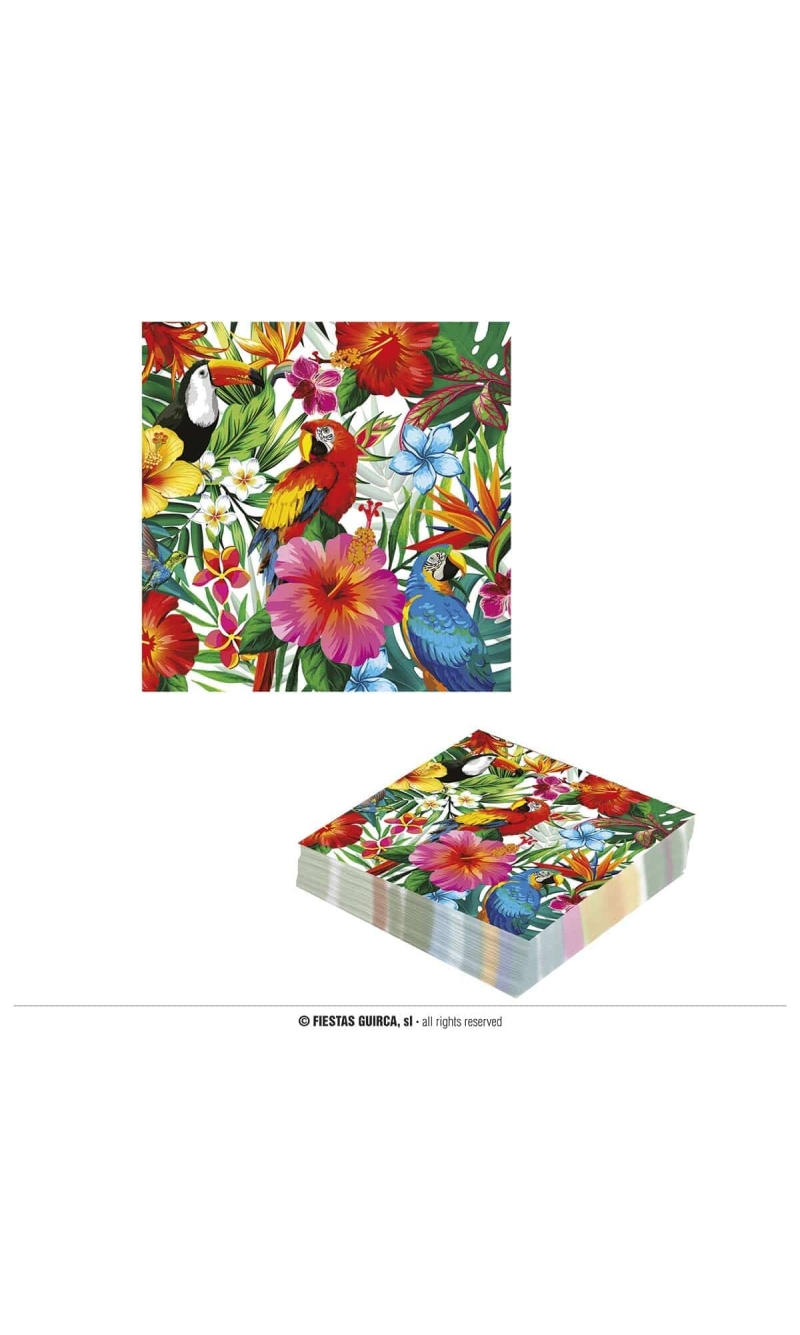 Hawaiian Napkins 33x33cm - 12pk