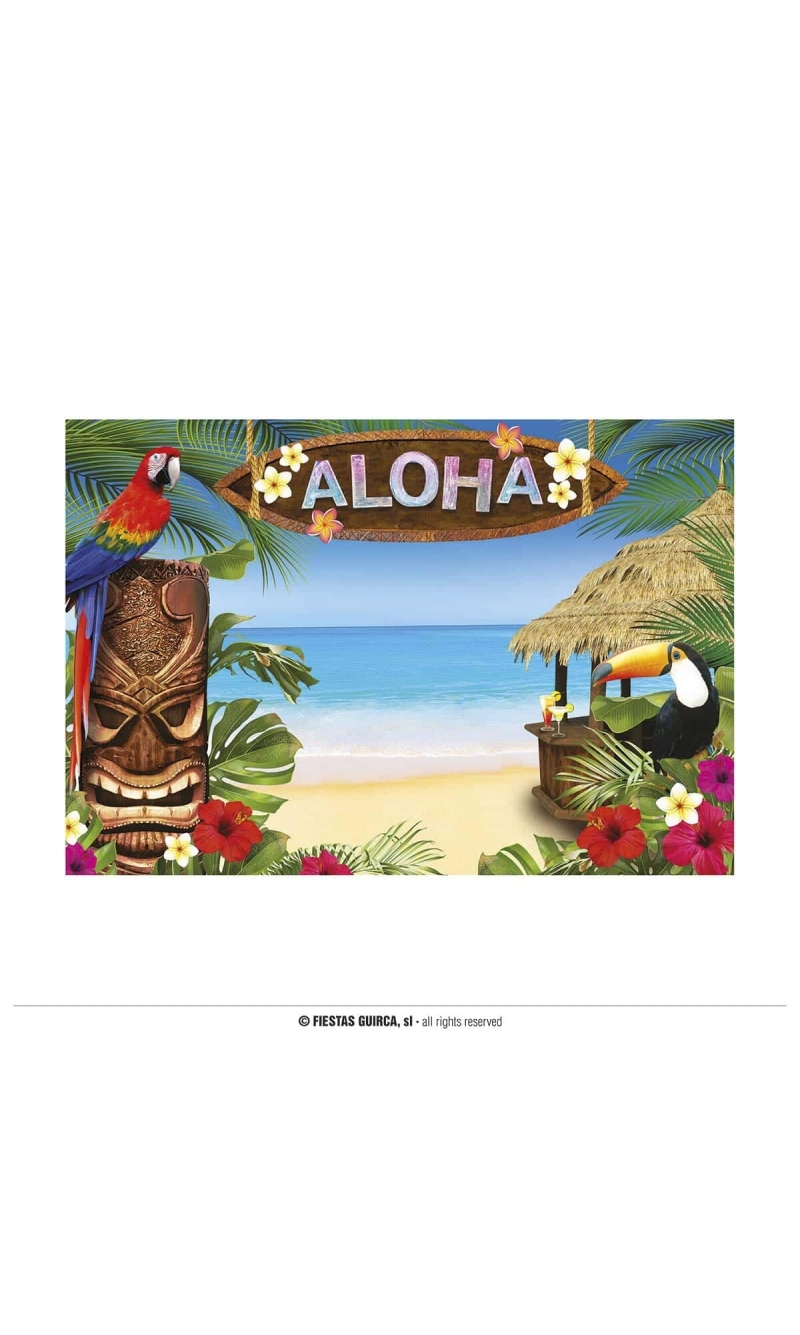 Hawaiian Scene Setter Decoration - 220x150cm