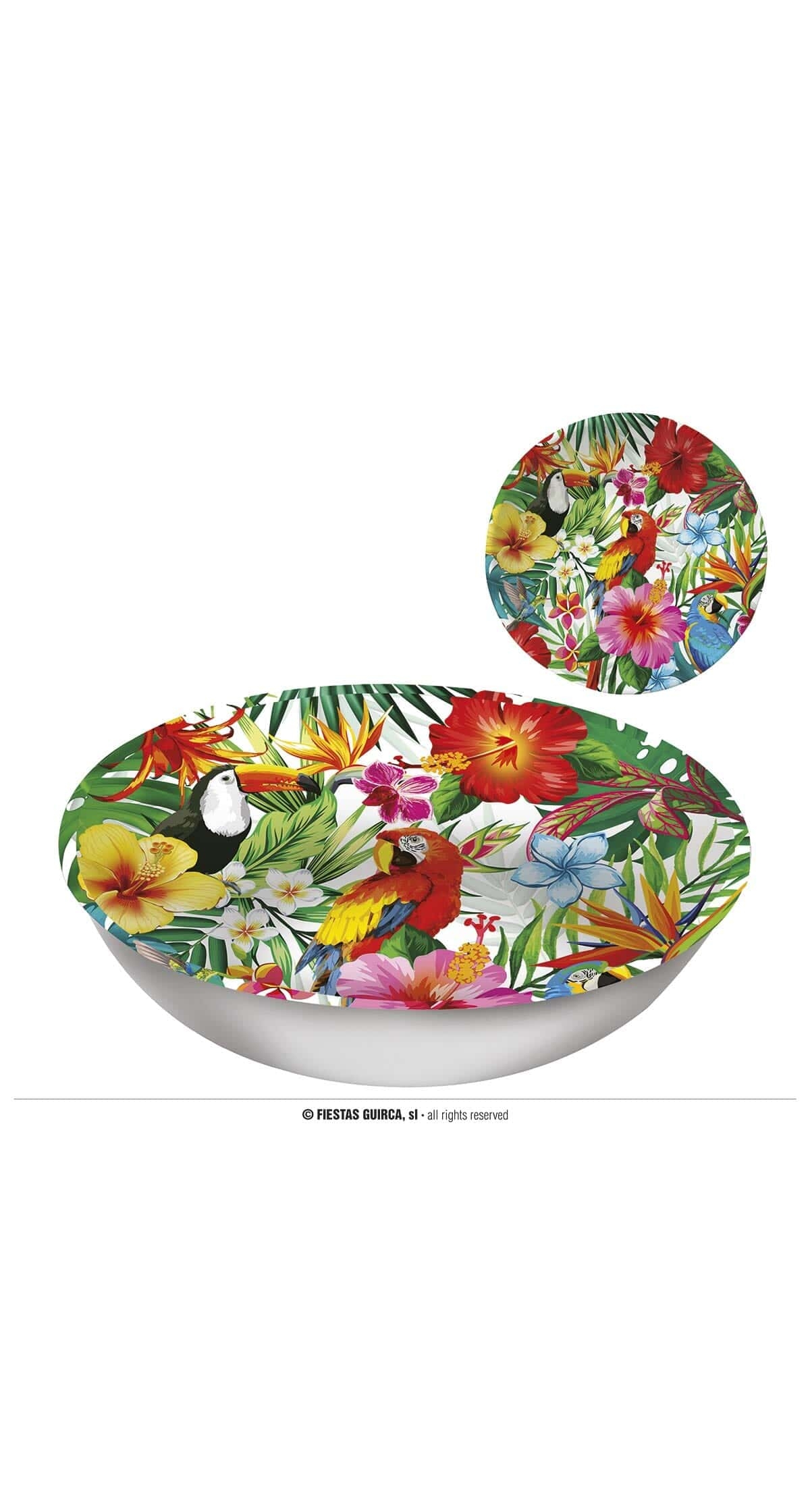 Hawaiian Plastic Bowl - 32cm