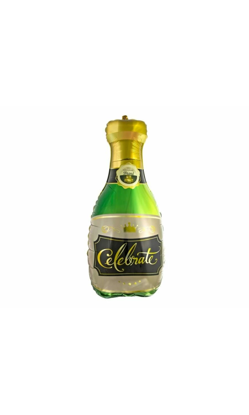 Foil Balloon Champagne Bottle  -73x31cm