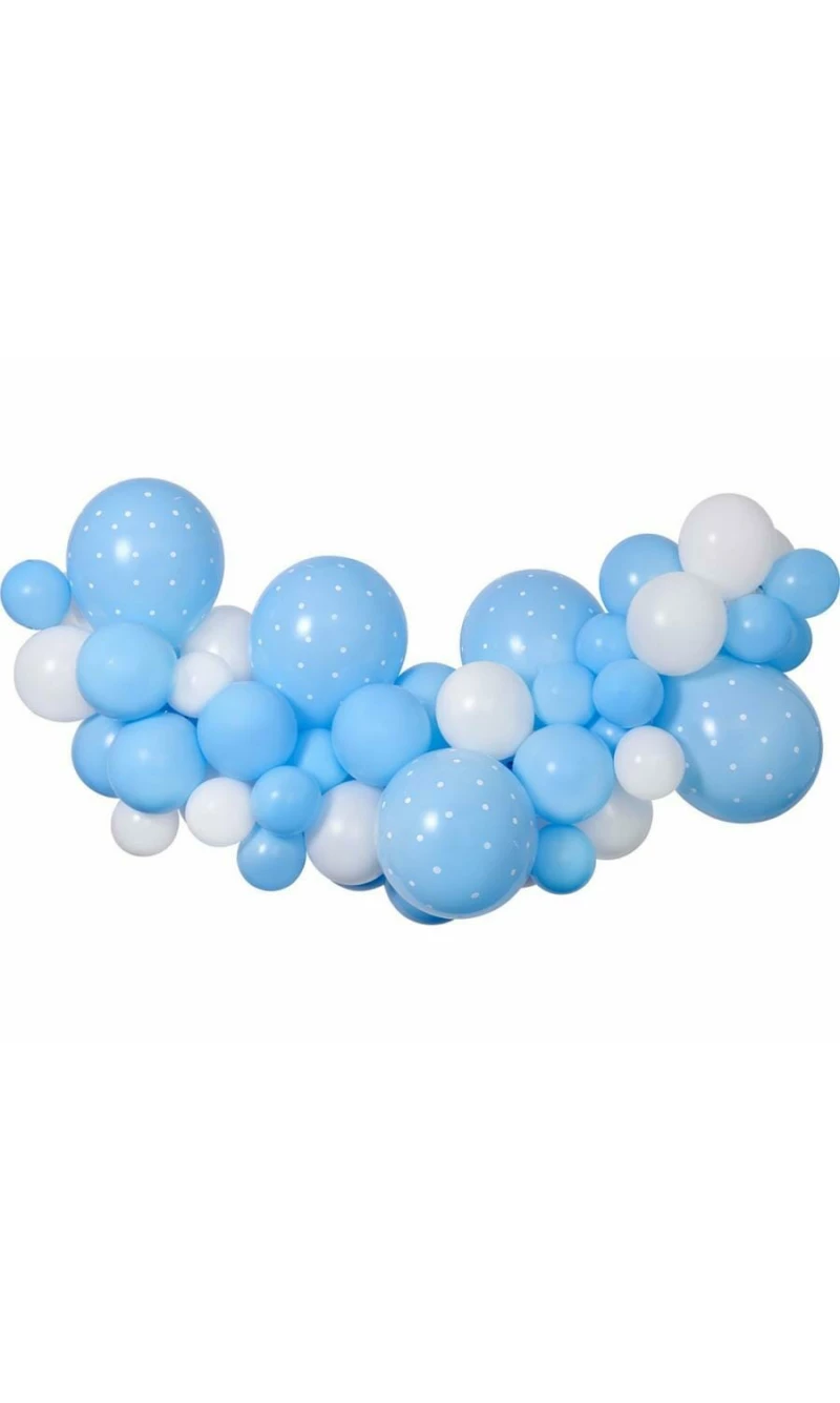 DIY Balloon Garland Baby Blue - 65pk