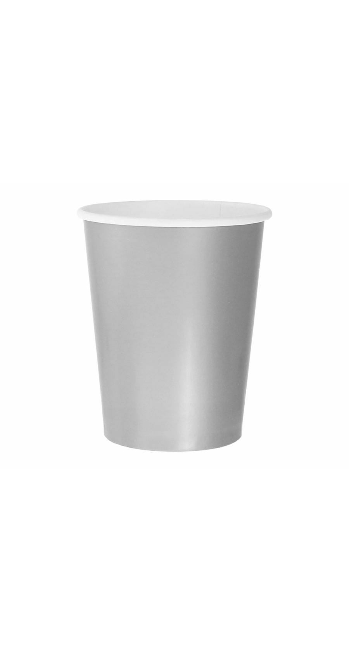 Paper Cups Solid Color Silver 270ml - 14pk