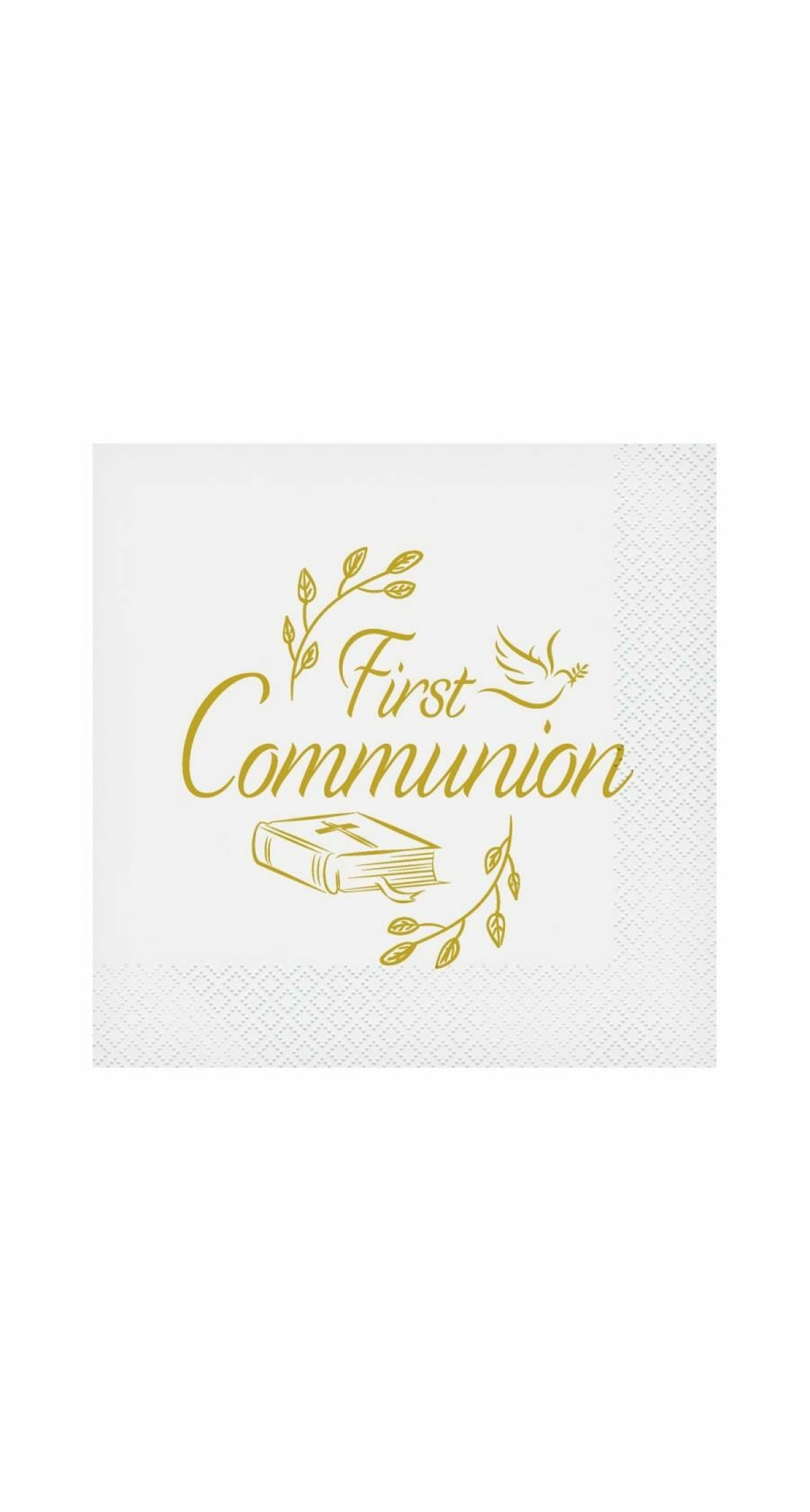 Paper Napkins First Communion 33x33cm - 20pk