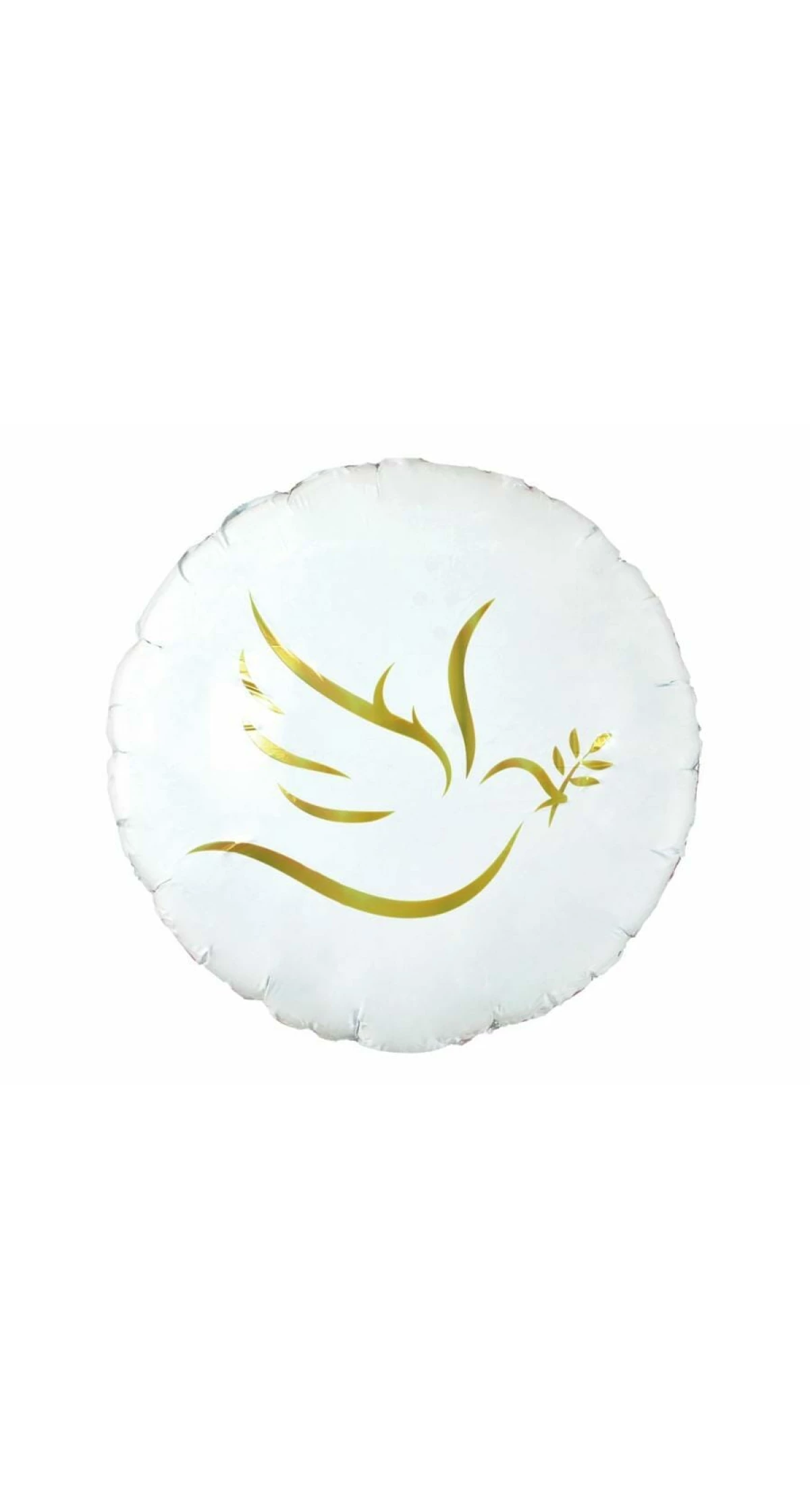 Foil Balloon Gold Dove - 18"