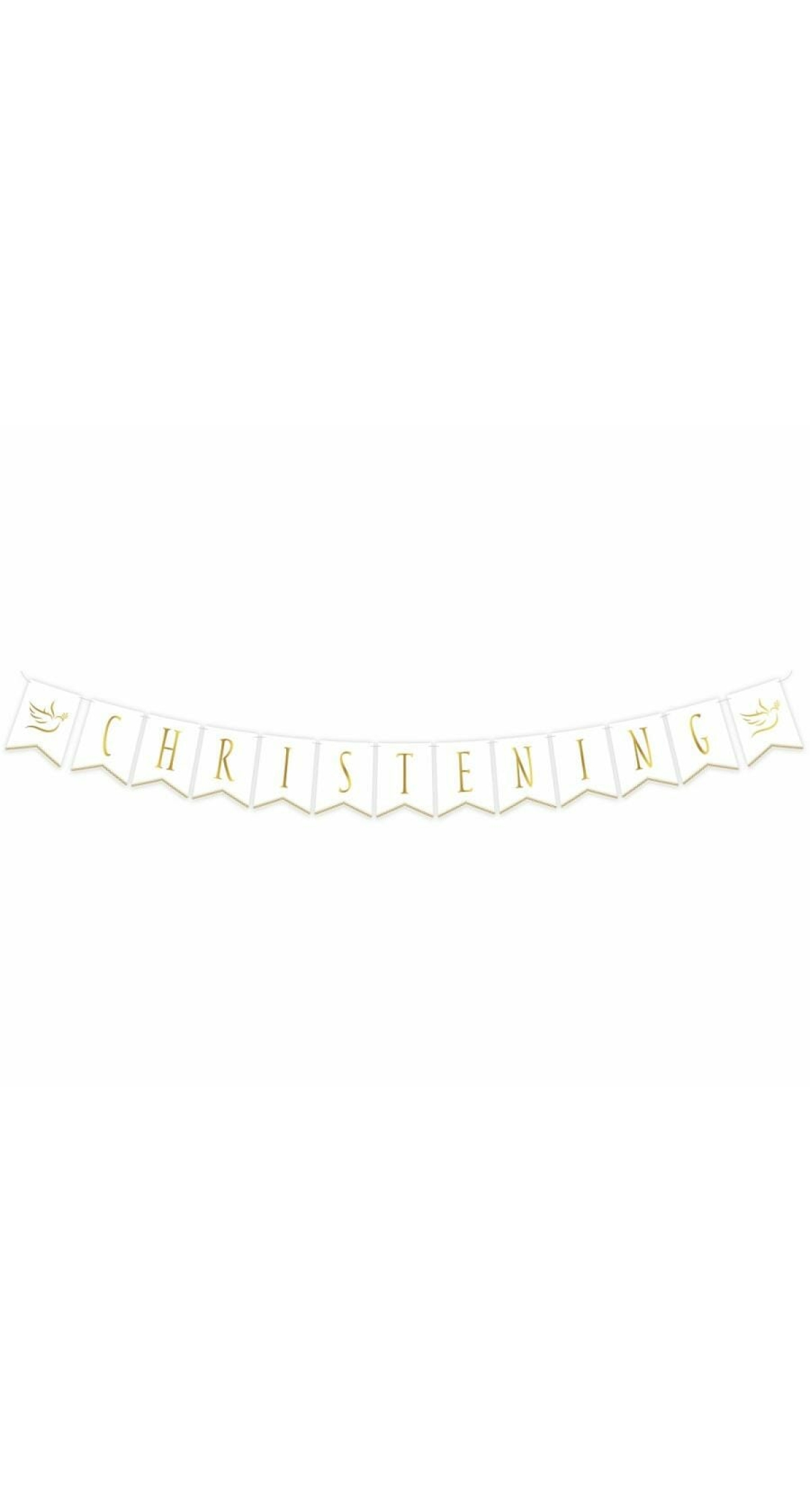 Paper Garland Christening Banner - 300cm