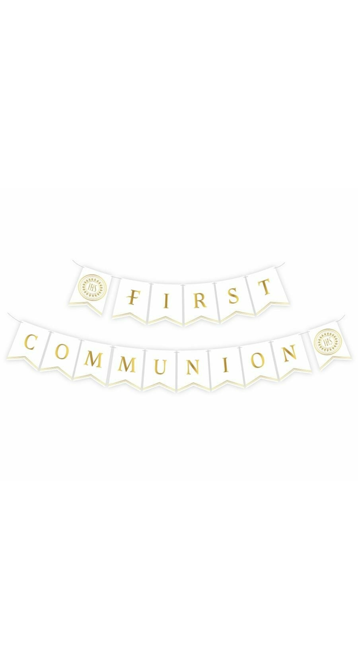 Paper Garland First Communion Banner - 300cm