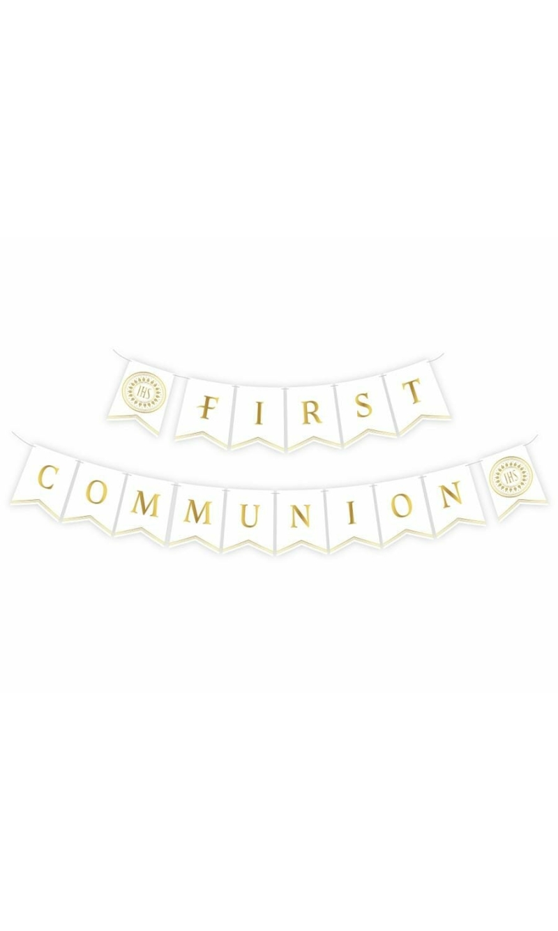 Paper Garland First Communion Banner - 300cm