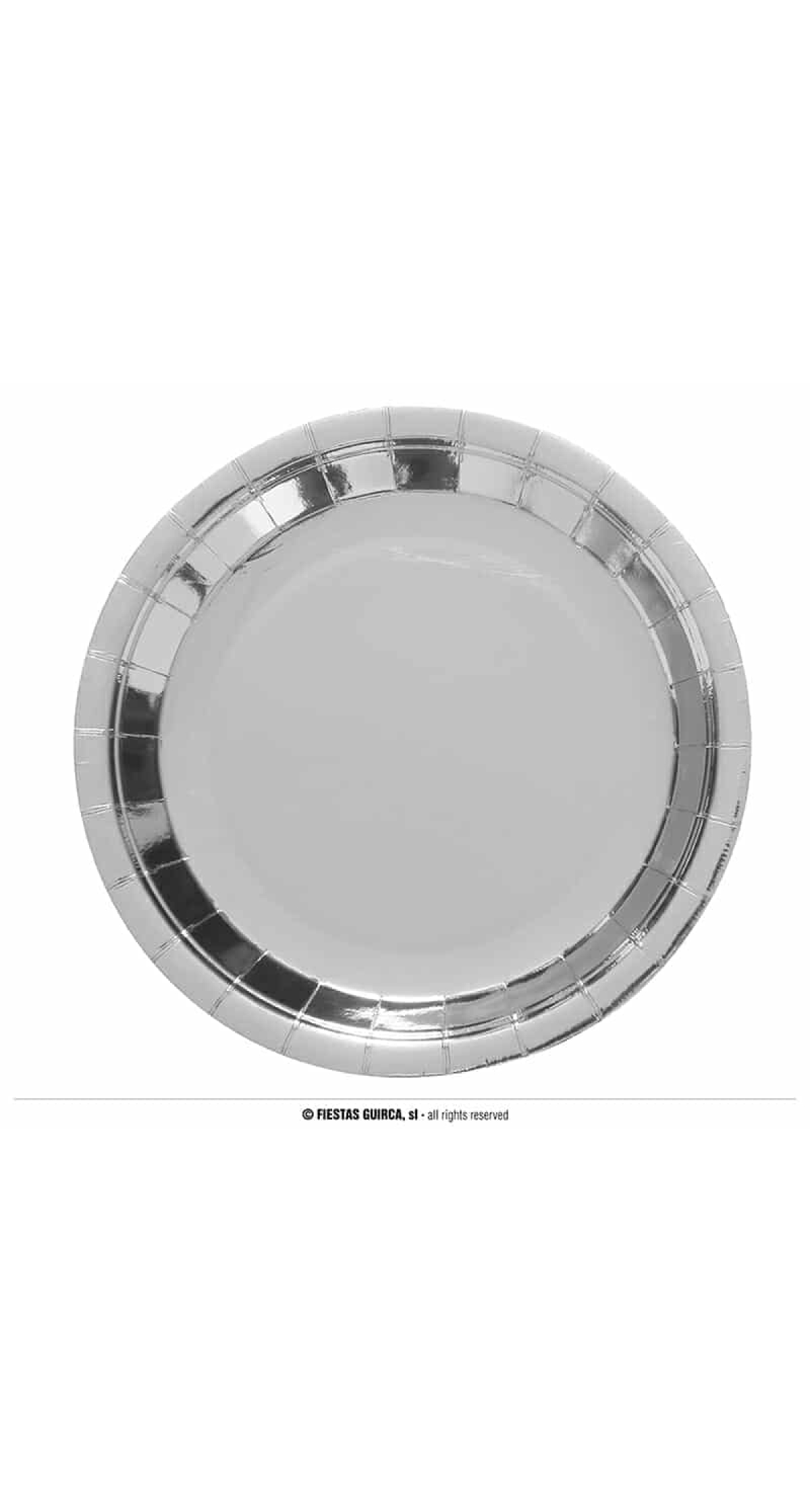 Silver Plates 23cm - 6pk