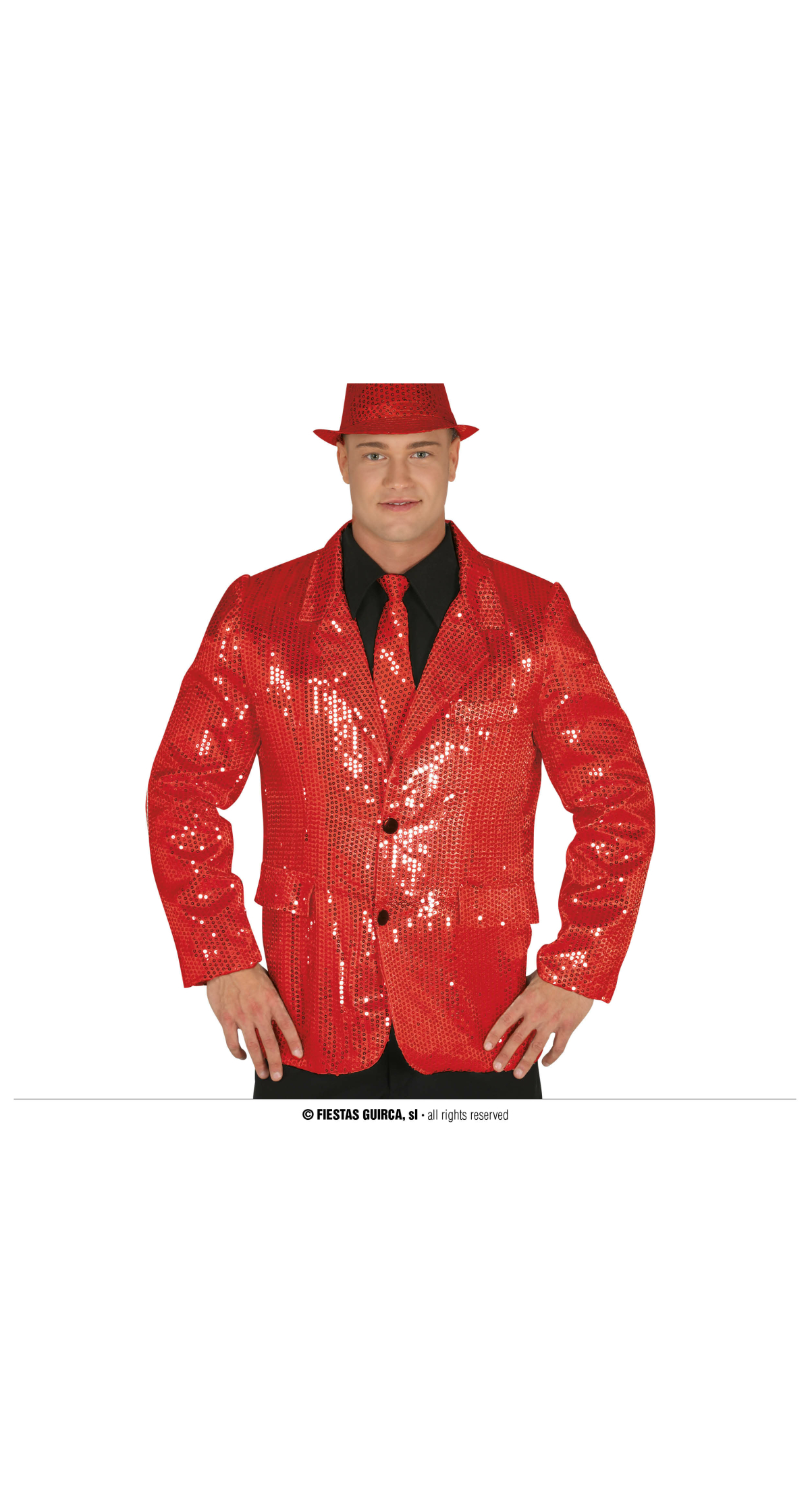 Sequin Jacket Red - Adult Size Large (52-54)