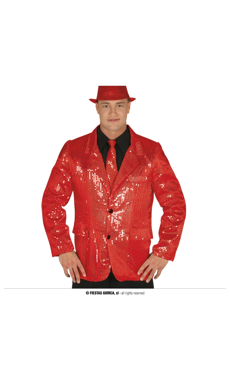 Sequin Jacket Red - Adult Size Large (52-54)
