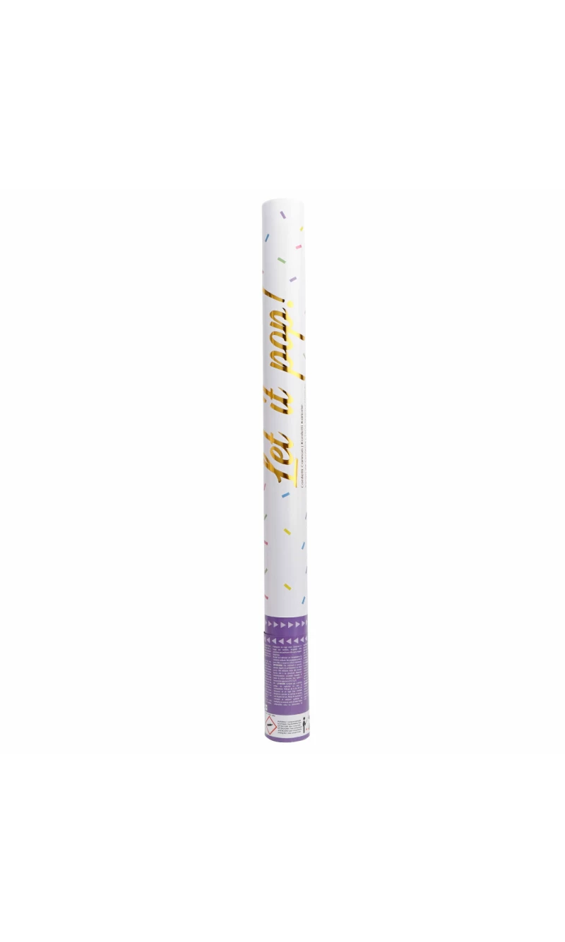 Confetti Cannon / Popper Multicolor Rectangular Foil 60cm