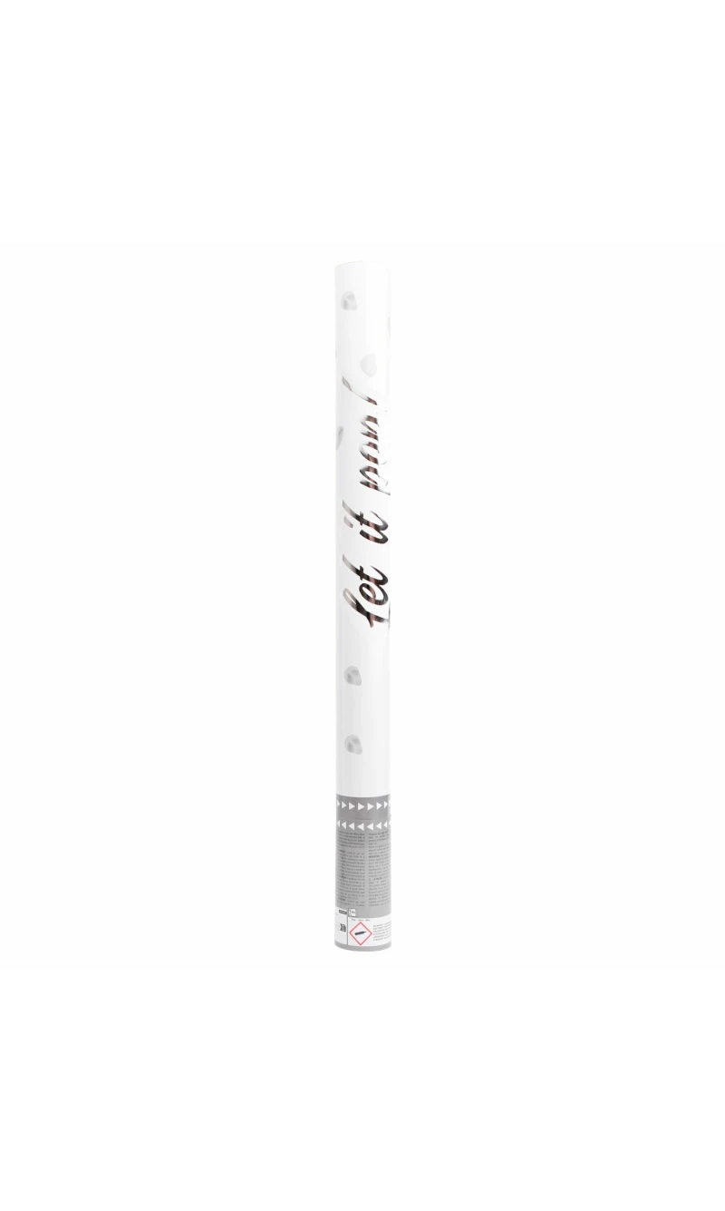 Confetti Cannon / Popper Rose Petalls White Paper 60cm