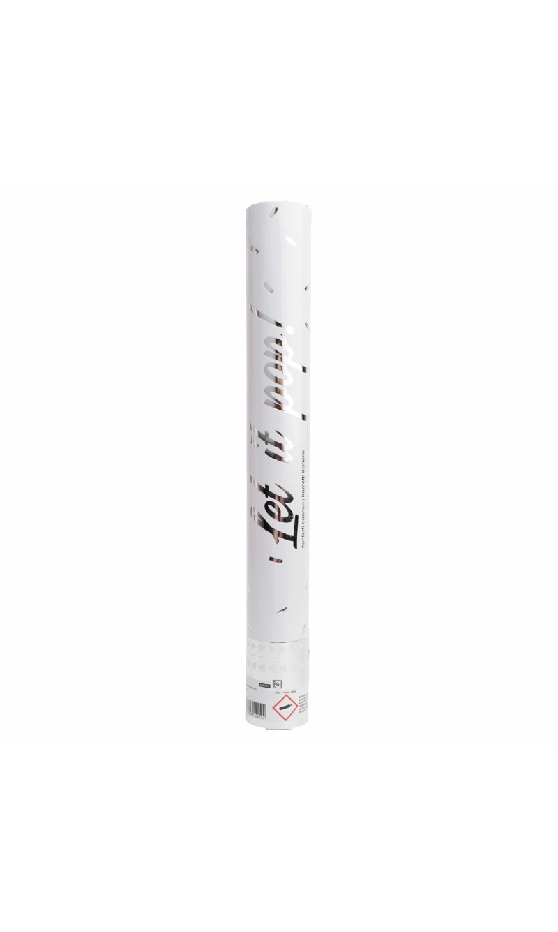 Confetti Cannon / Popper Silver Foil 40cm