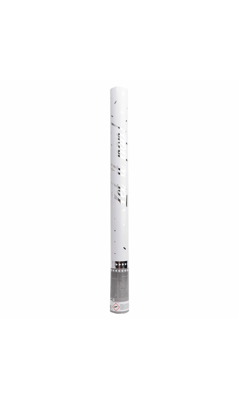 Confetti Cannon / Popper Silver Foil 60cm
