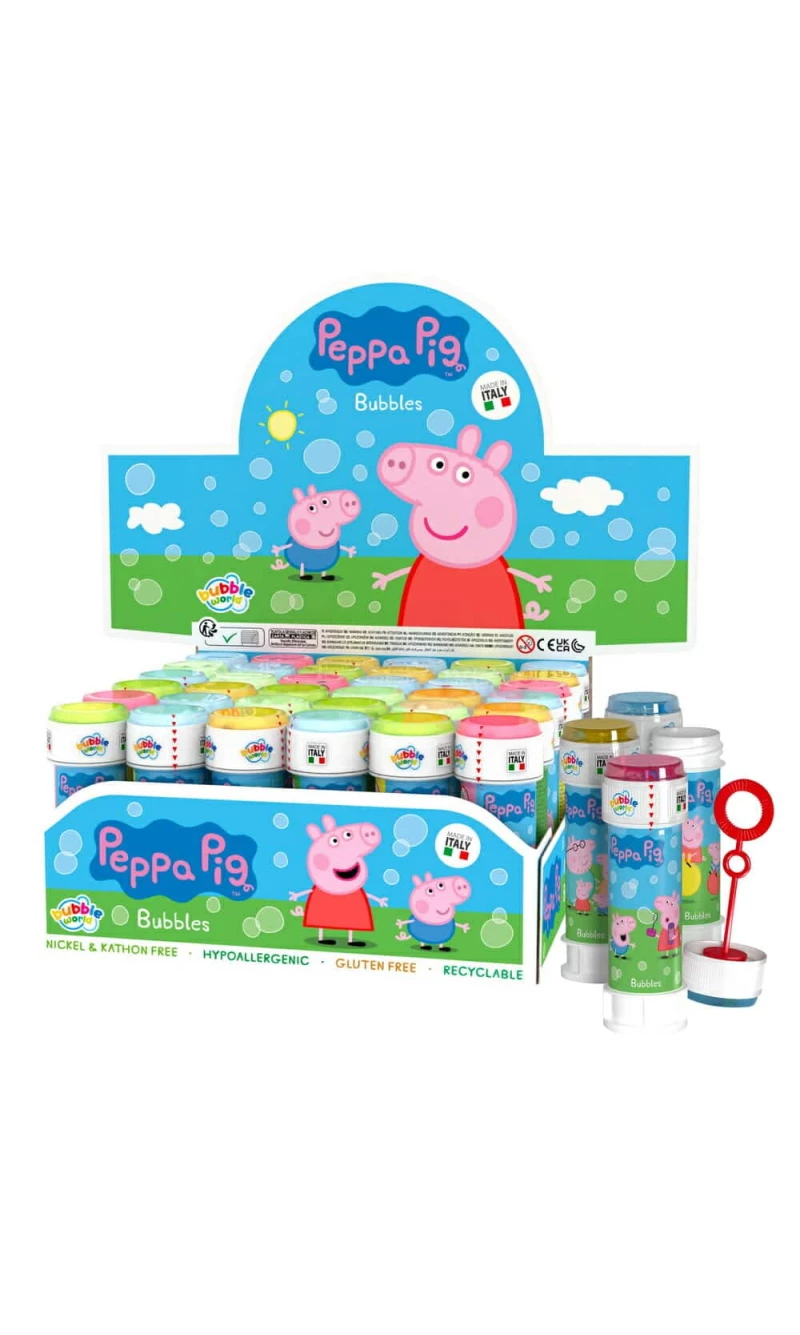 Peppa Pig Bubble Tub with Wand (60ml) - 1pc
