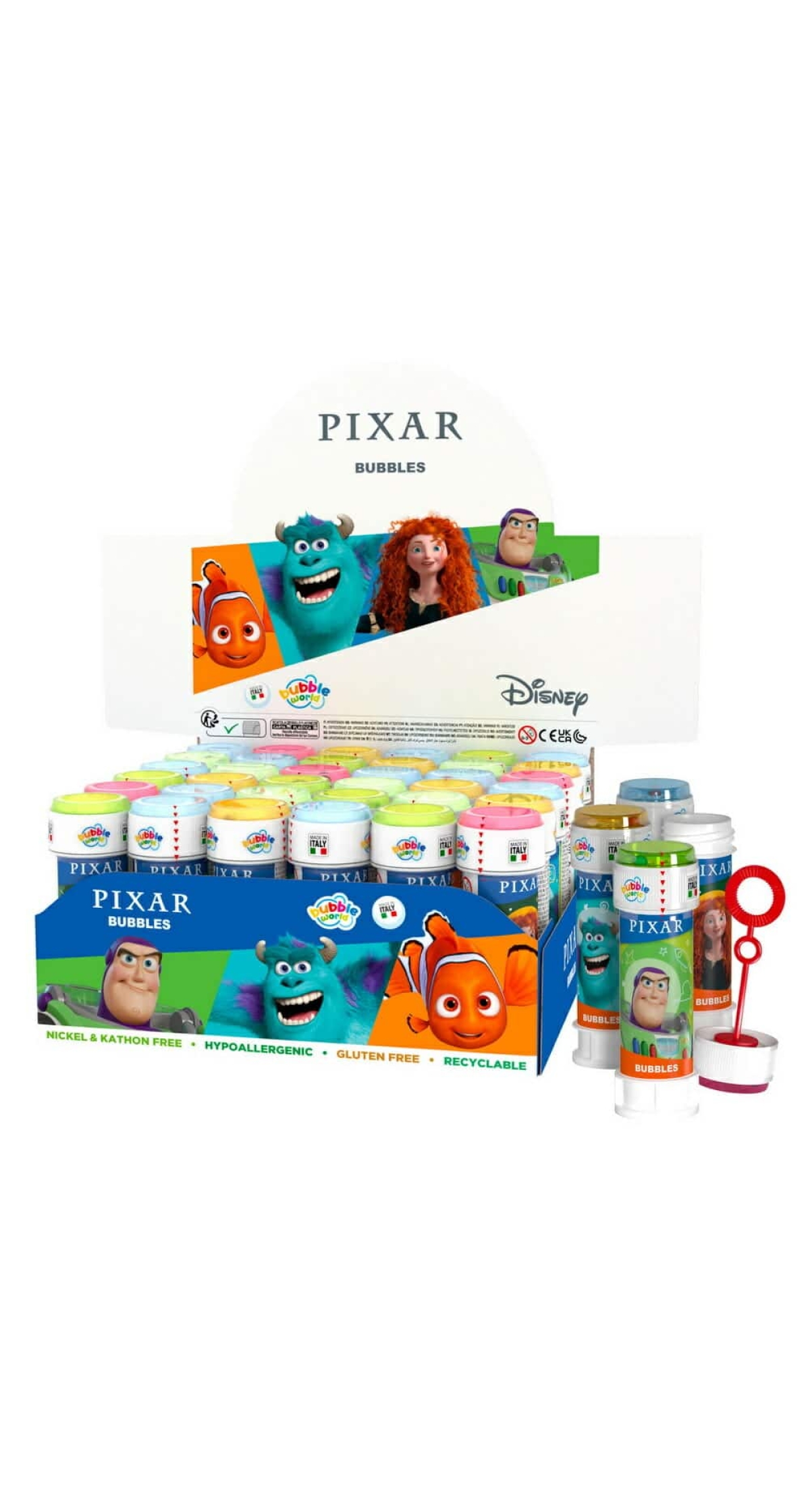 Disney Pixar Multi Bubble Tub with Wand (60ml) - 1pc