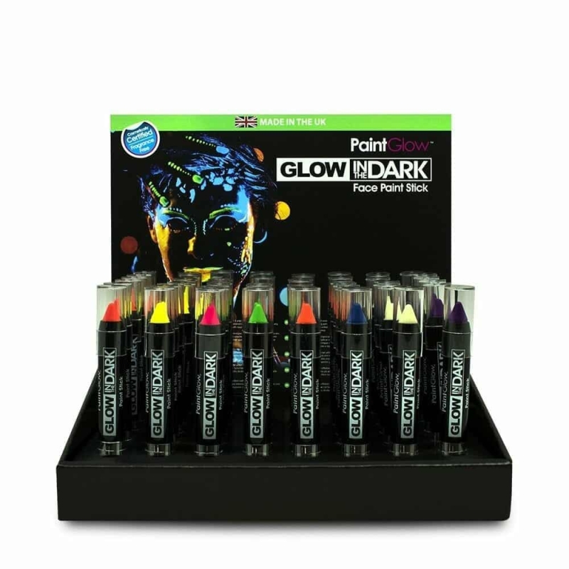 Glow In The Dark Face & Body Paint Stick Wax Based