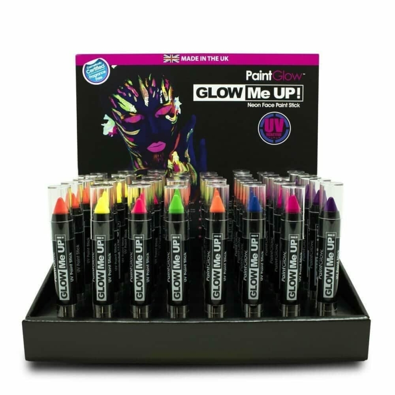 Neon UV Face & Body Paint Stick Wax Based