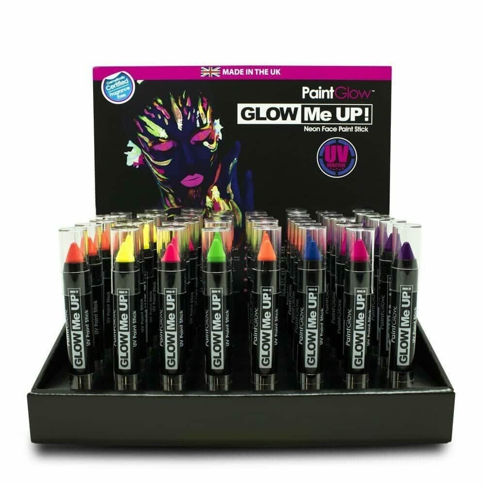 Neon UV Face & Body Paint Stick Wax Based