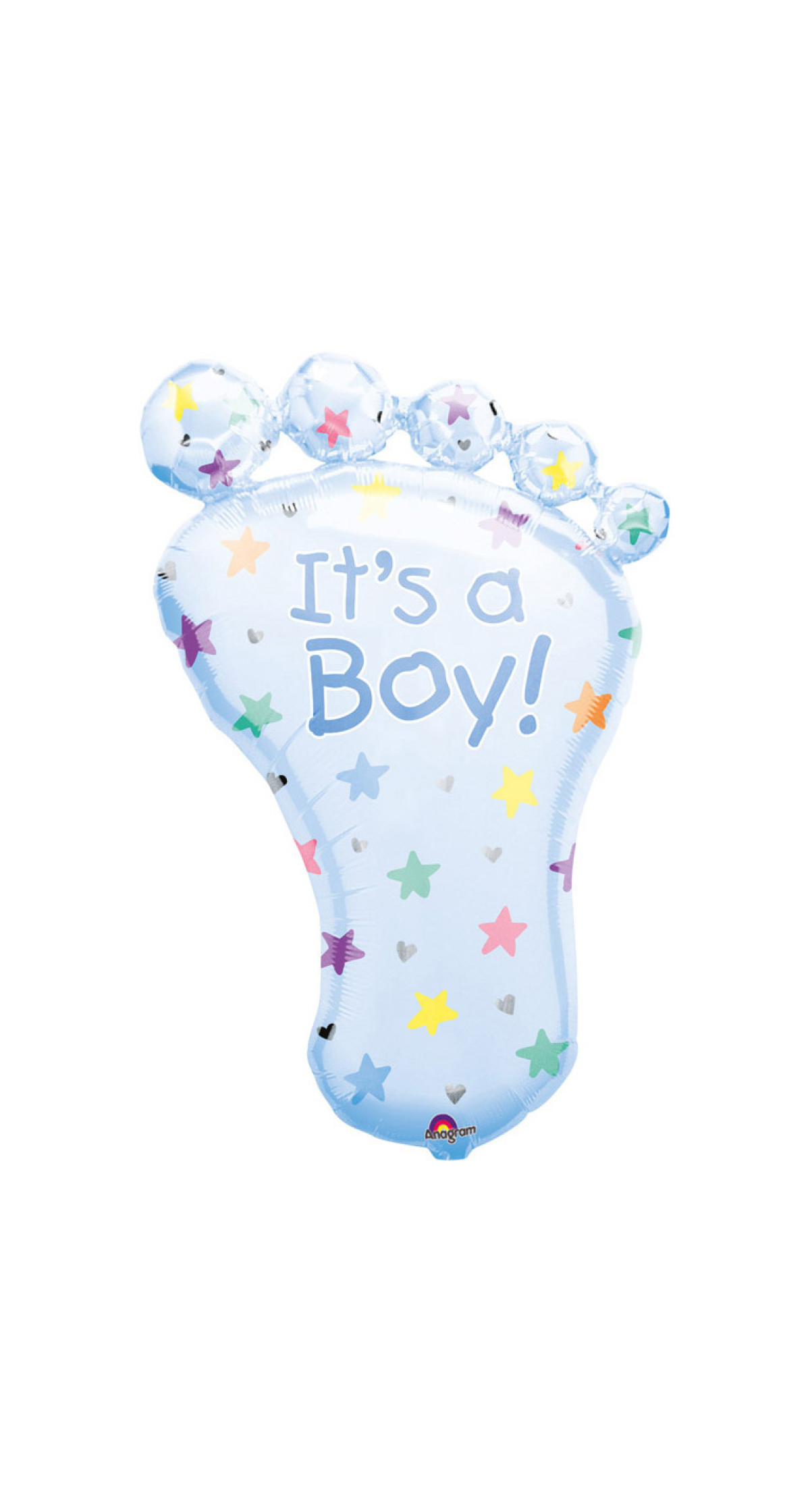 SuperShape Foot It's a Boy Foil Balloon (58 x 82cm)