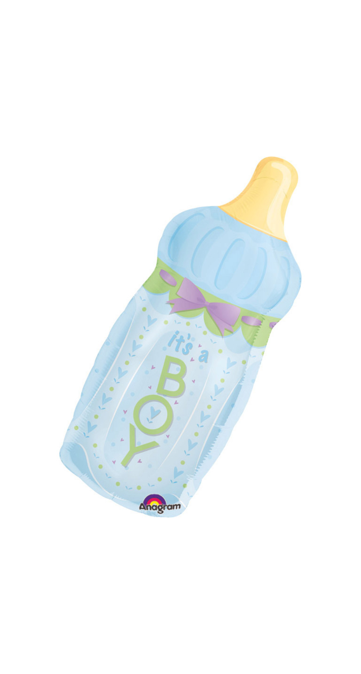 SuperShape Baby Bottle It's A Boy Foil Balloon (33 x 79cm)