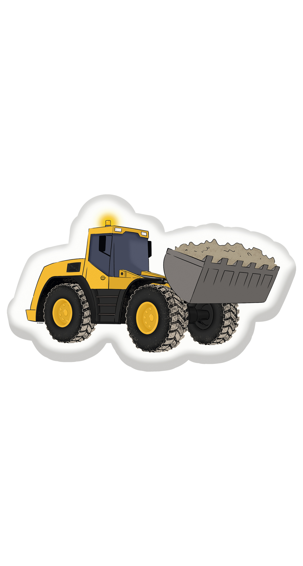 Constraction Supershape Excavator Foil Balloon -  55cm x 33cm