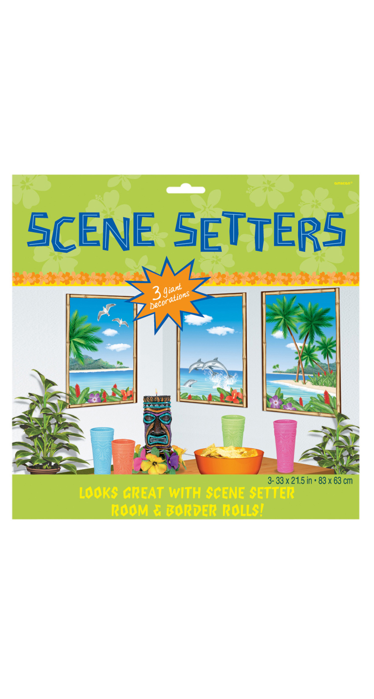 Hawaiian Scene Setter Kit (67.3cm x 85cm) - 3pk