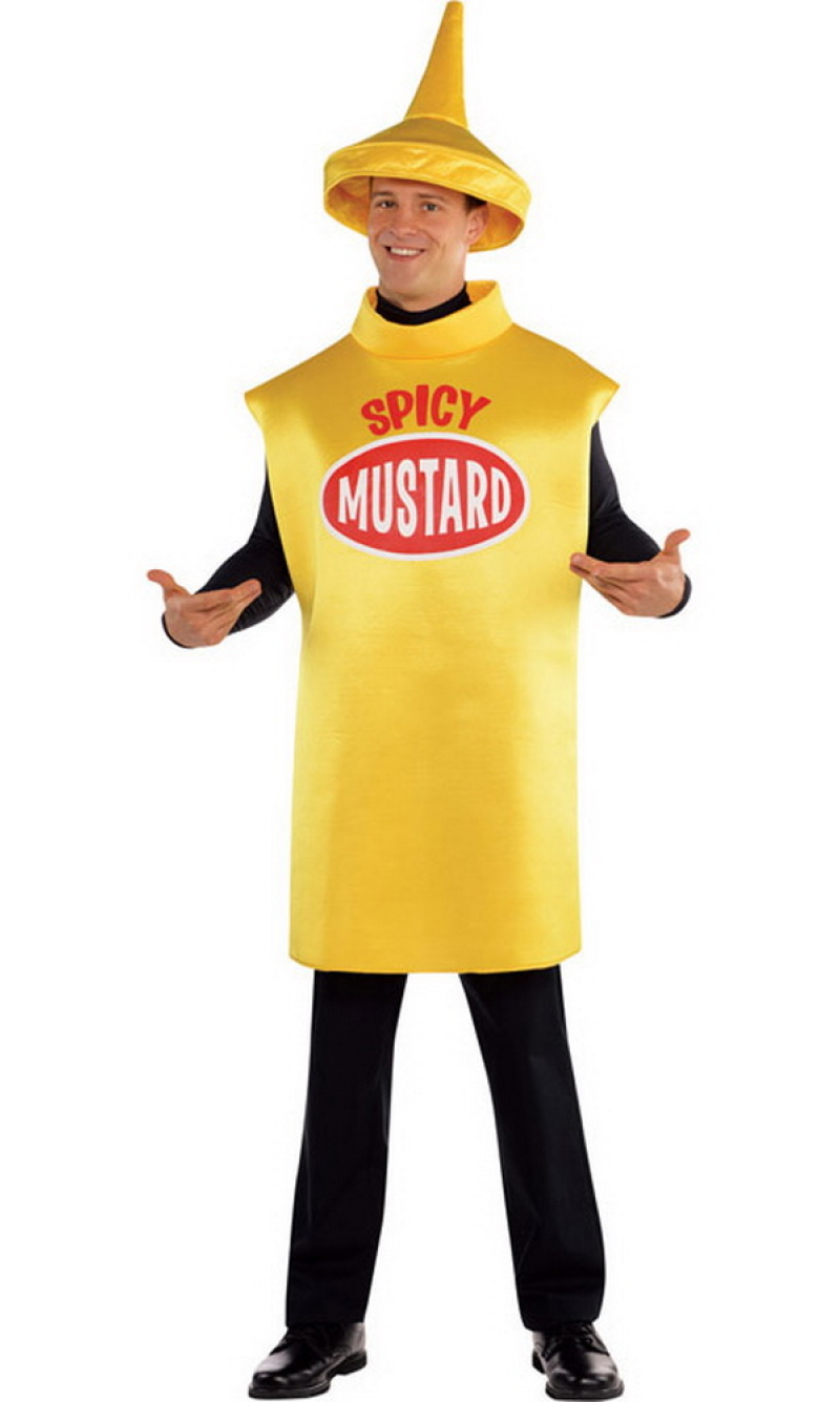 Mustard Bottle Costume - Adult Size Medium / Large
