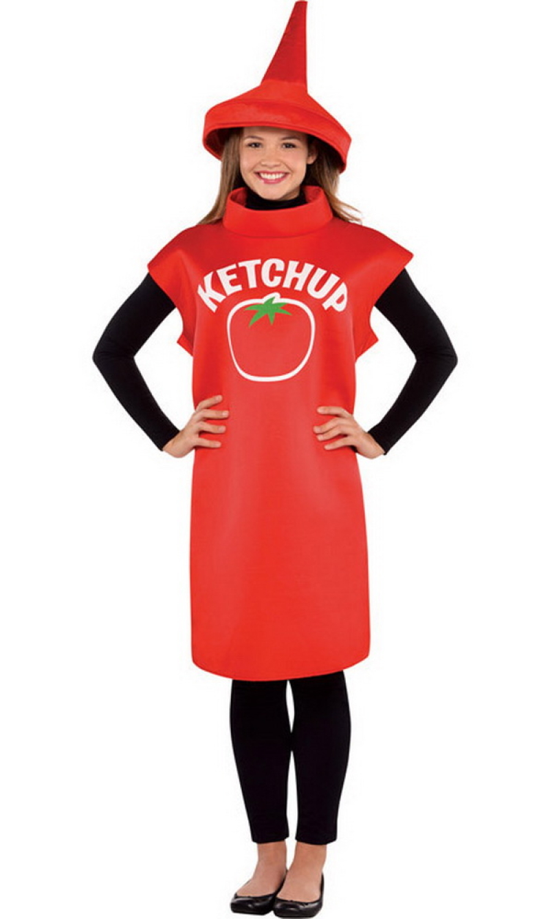 Ketchup Bottle Costume - Adult Size Medium / Large