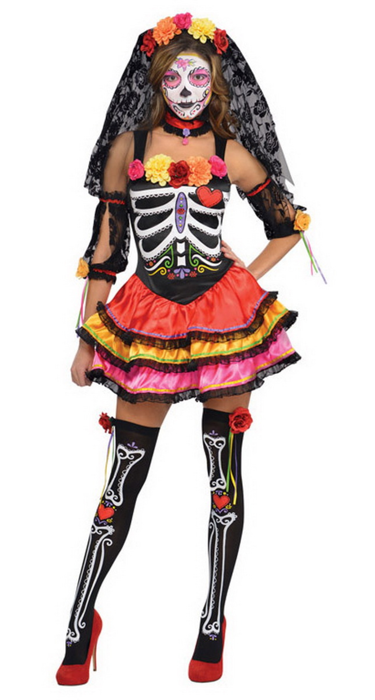 Day of the Dead Lady – Adult Size Small