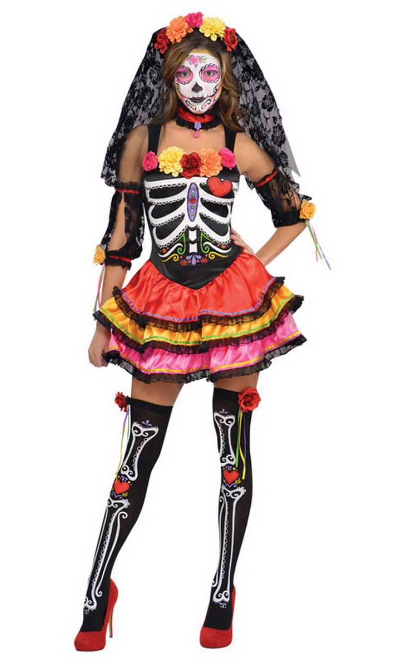 Day of the Dead Lady – Adult Size Small