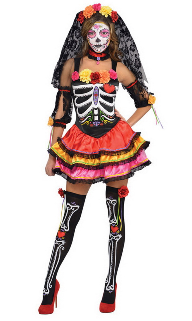 Day of the Dead Lady – Adult Size Large