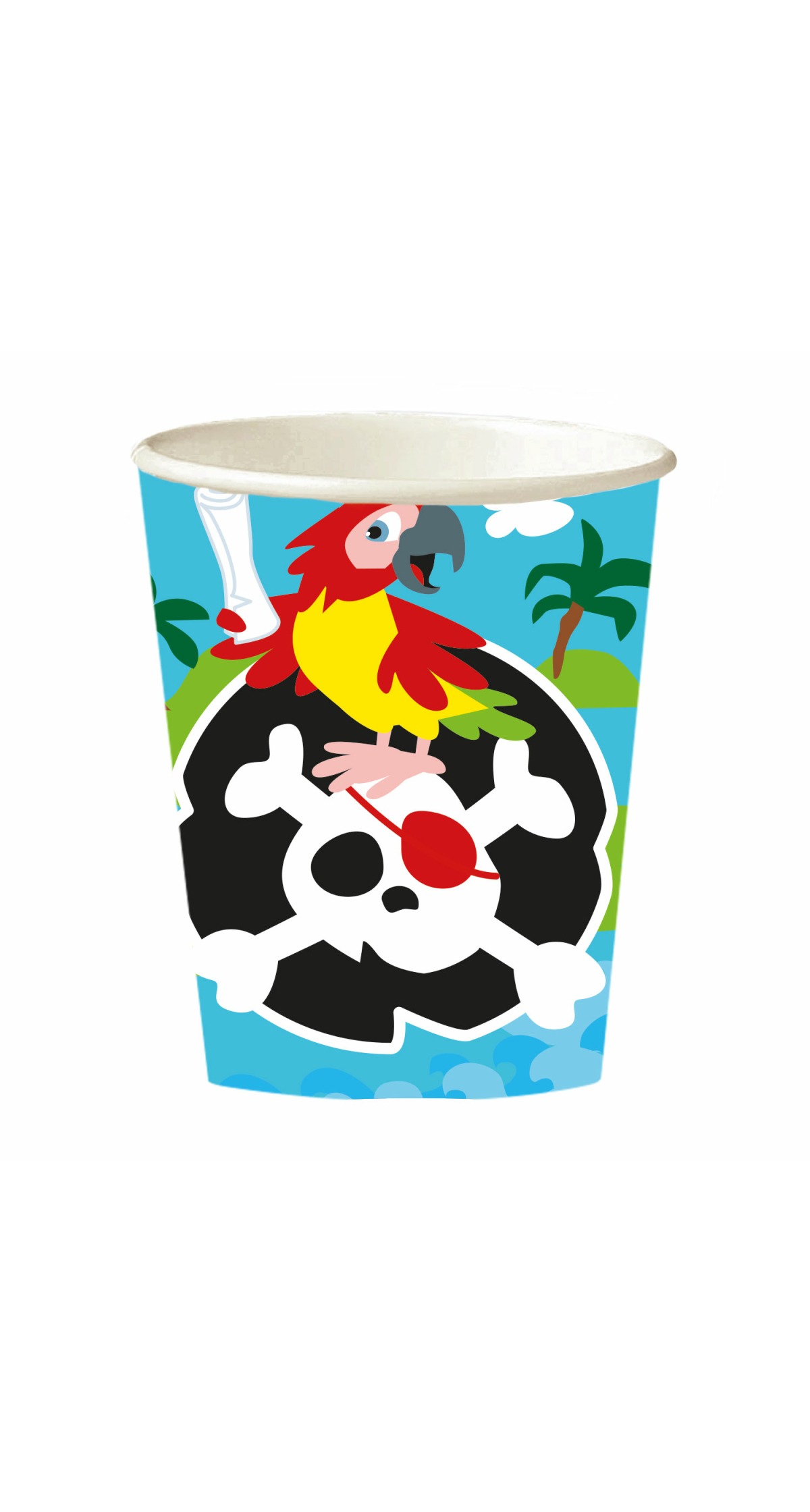Pirate Paper Cups 250ml - 8pk