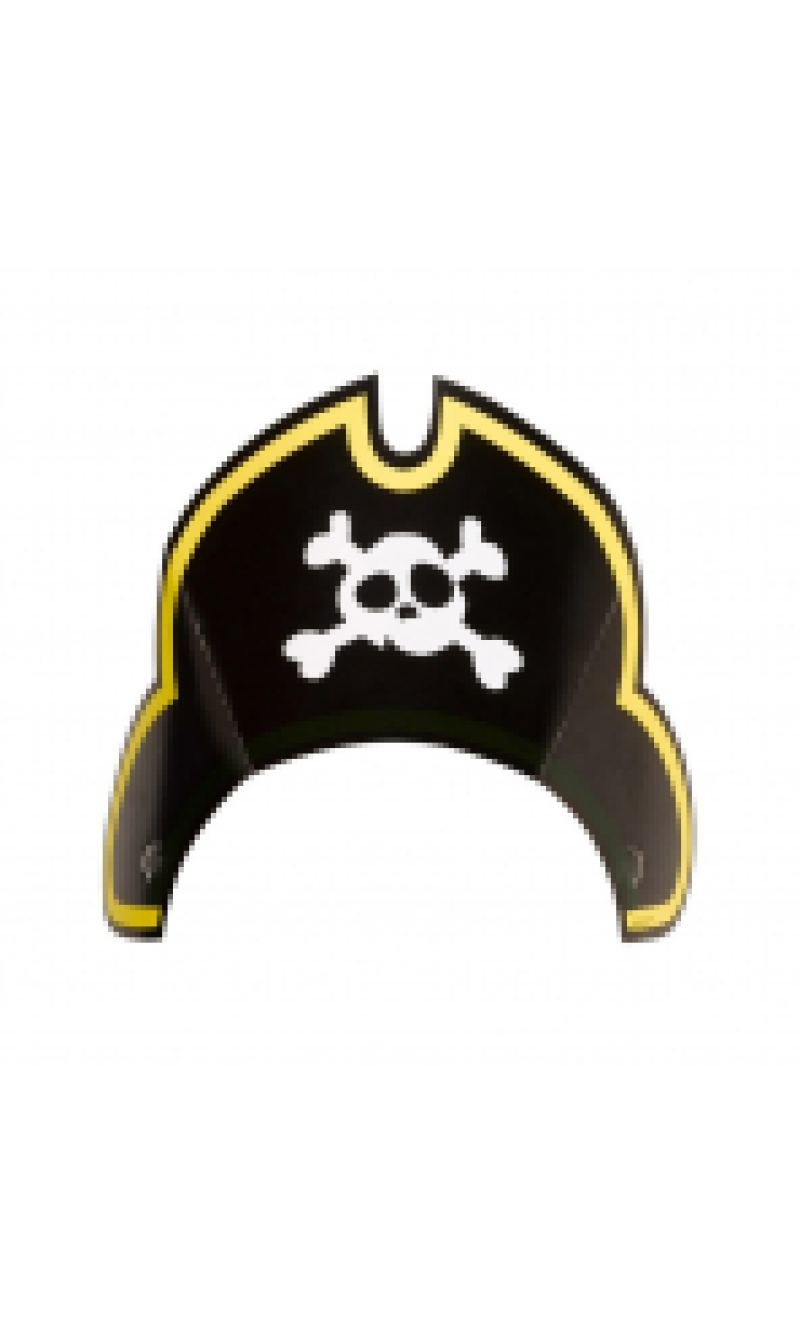 Pirate Party Hats (27.6cm x 12.1cm) - 8pk