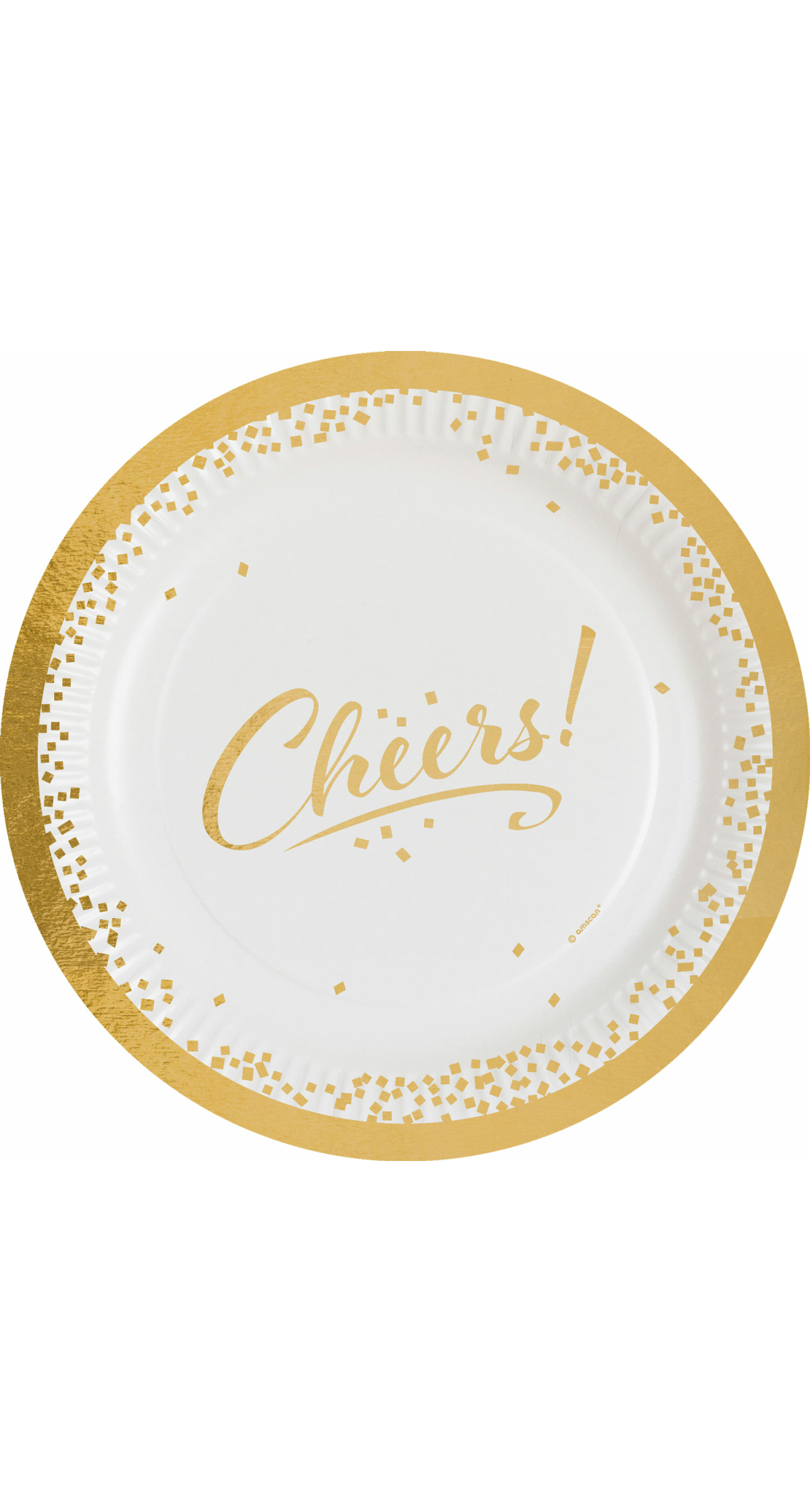 Cheers Paper Plates Golden Wishes 23cm – 8pk
