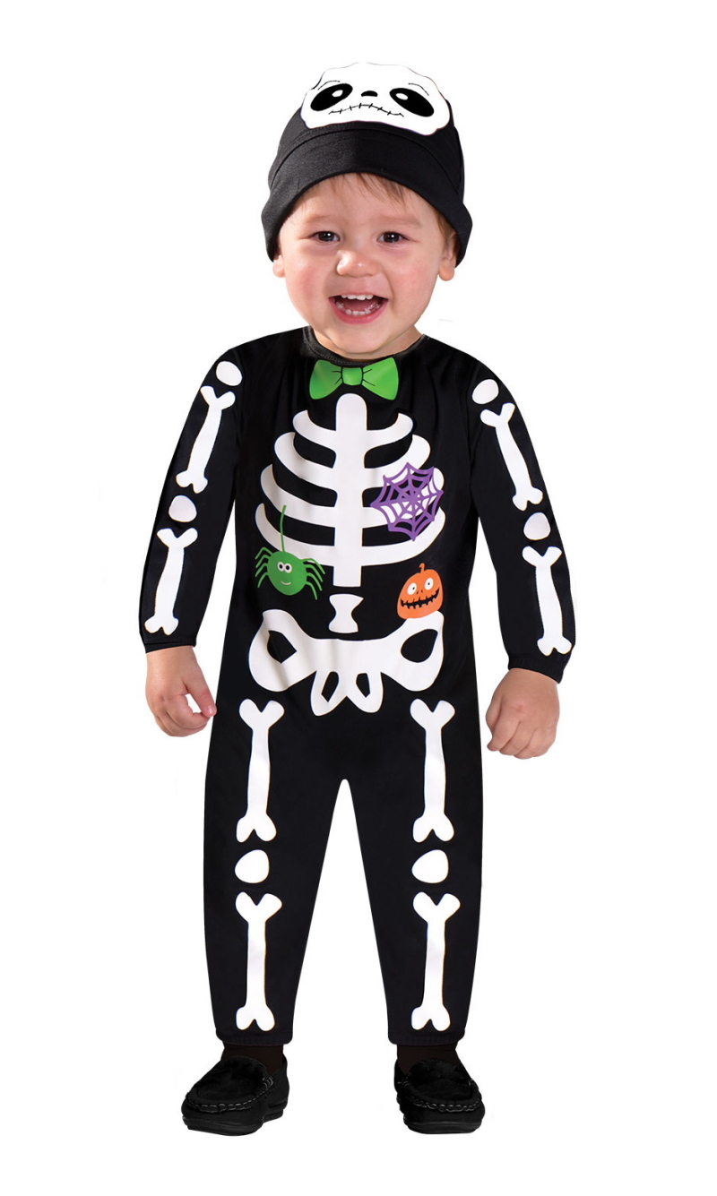 Mini Bones Skeleton Costume - Age 3 to 4 Years