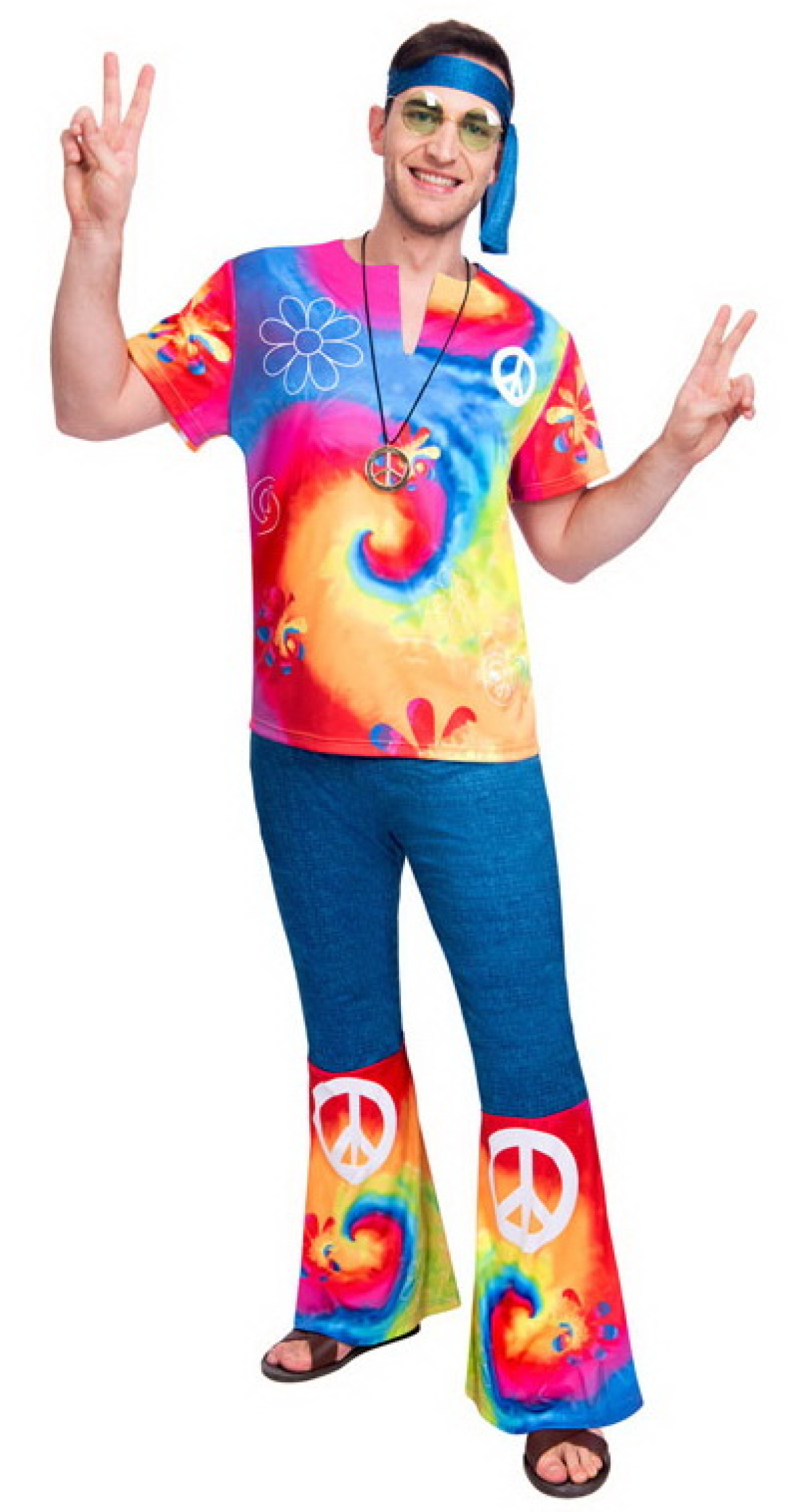Hippy 60s Free Spirit Man - Adult Size Large (Standard)