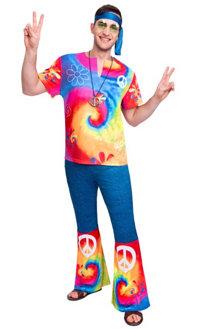 Hippy 60s Free Spirit Man - Adult Size Large (Standard)
