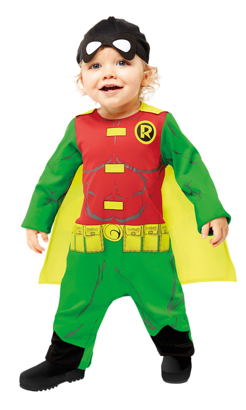 Official Licensed DC Robin Costume - Age 2 to 3 Years