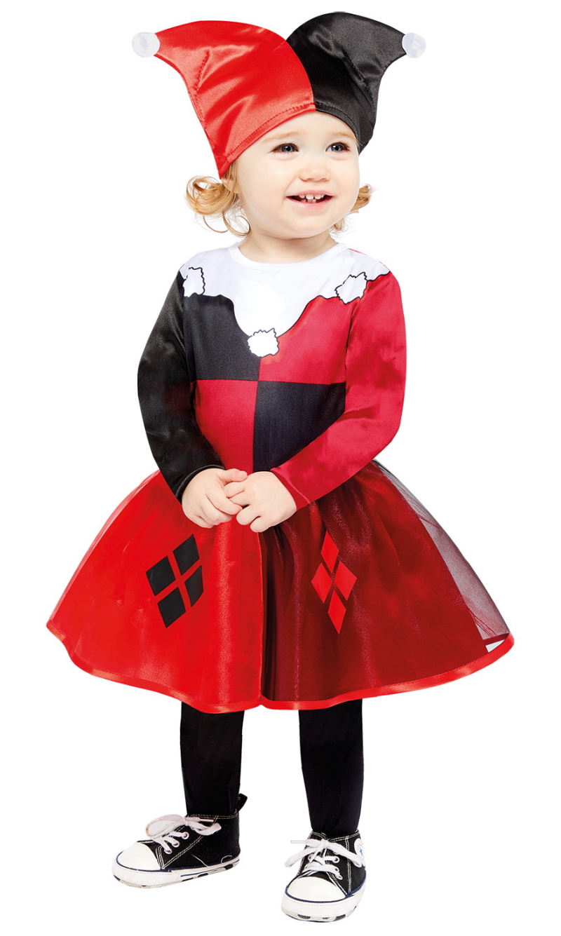Official Licensed Cute Harley Quinn Costume - Age 2 to 3 Years