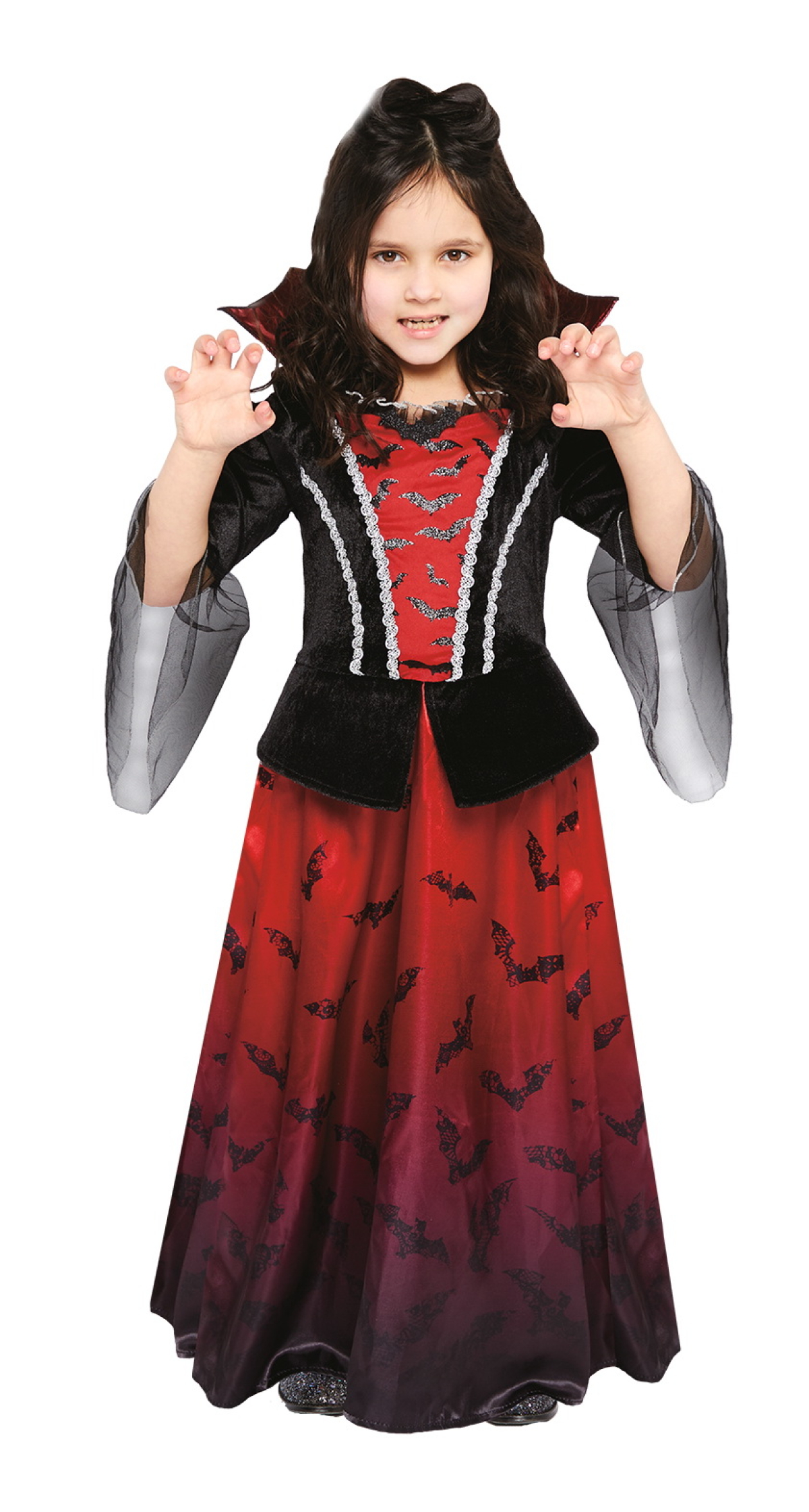 Vampire Girl (Vampiress) Costume - Age 11 to 12 Years