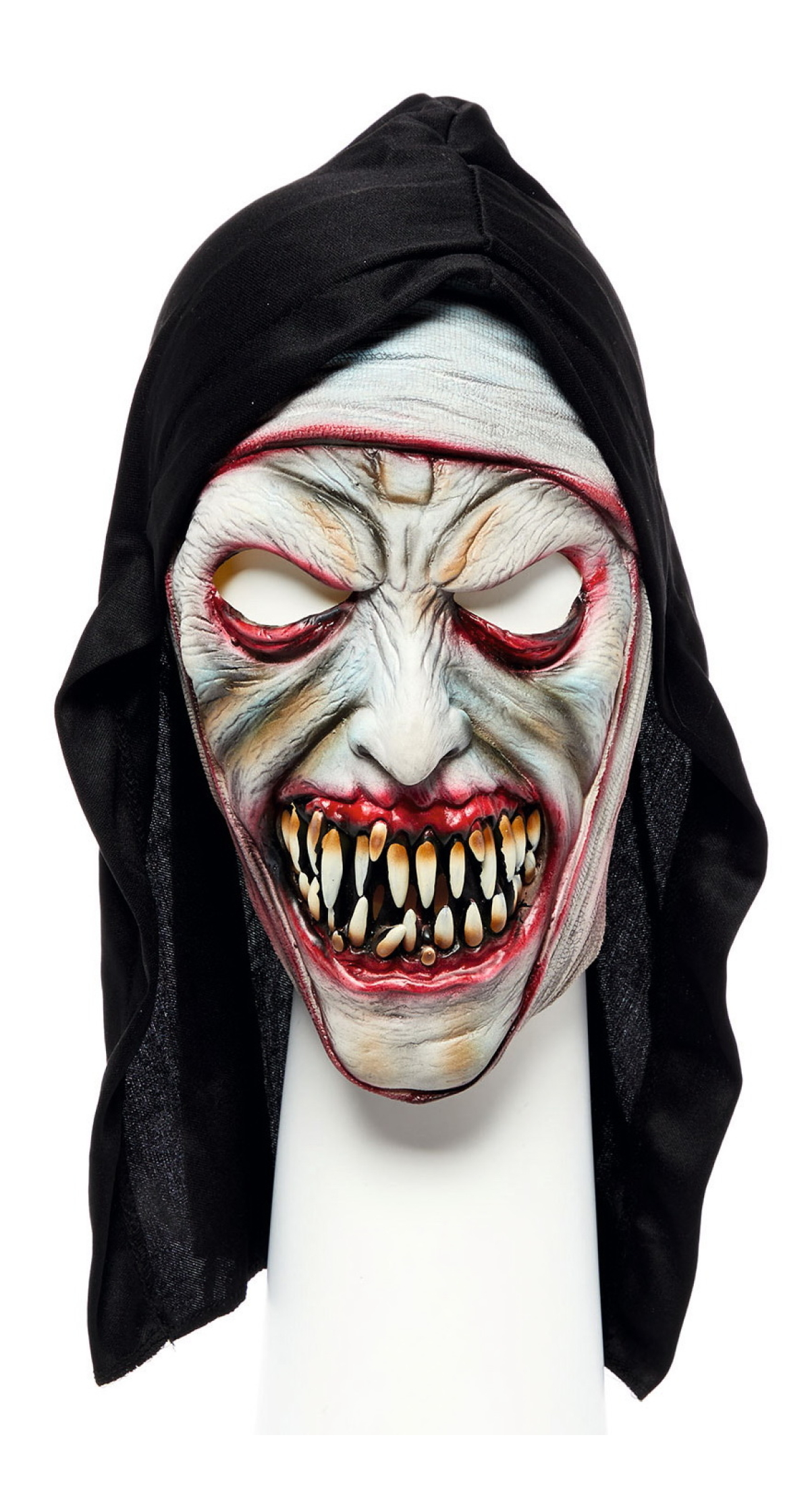 Latex Zombie Nun Mask