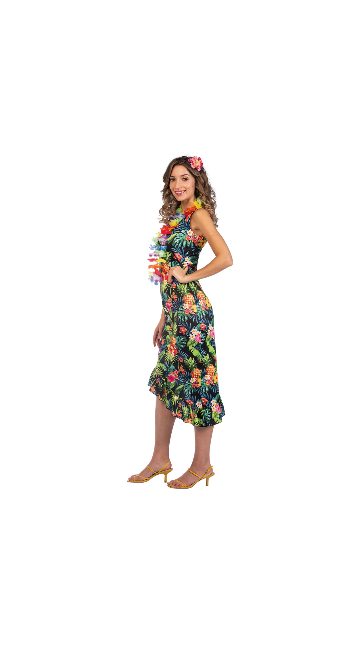 Hawaii Lady Floral Dress - Adult Size Extra Large