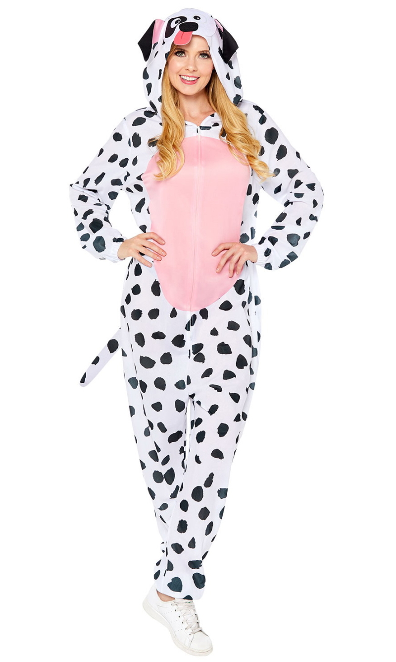 Dalmatian Dog Onesie Costume – Adult Size Standard