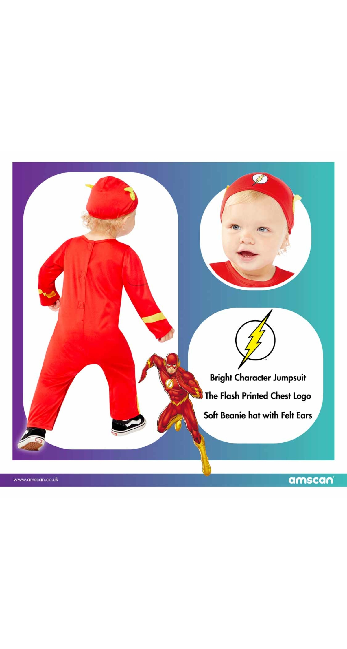 Official Licensed Flash Costume - Age 18 to 24 Months