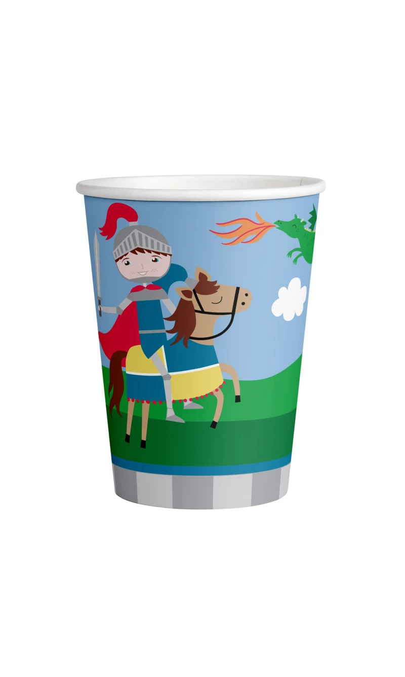 Knight Paper Cups 250ml – 8pk