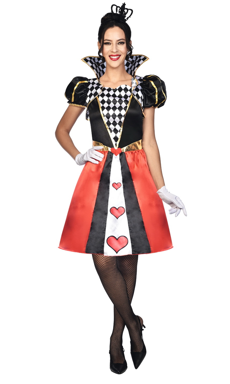 Lovely Queen of Hearts Costume - Adult Size Medium
